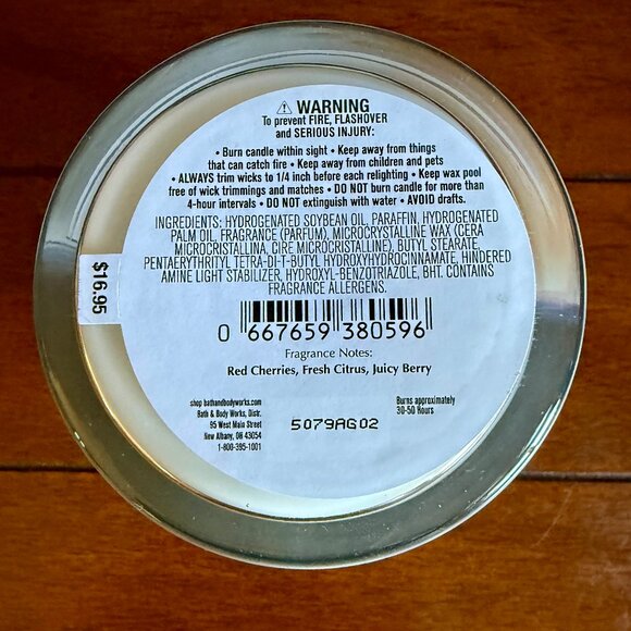 NEW FIRECRACKER POP Single Wick Candle 8oz Bath & Body Works - Picture 3 of 3